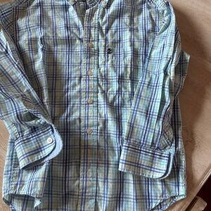 Izod Boys Madras Shirt Spring Ready Flawed